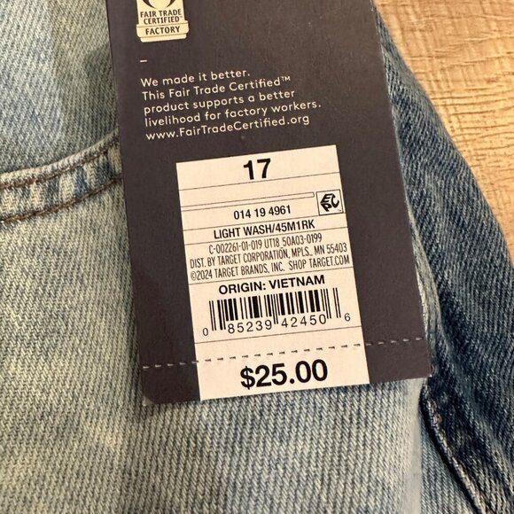 Universal Thread High-Rise Shorts With Button Closure & Pockets Size 17 NEW - Picture 2 of 9